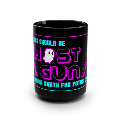 "Ghost Guns" Black Mug, 15oz