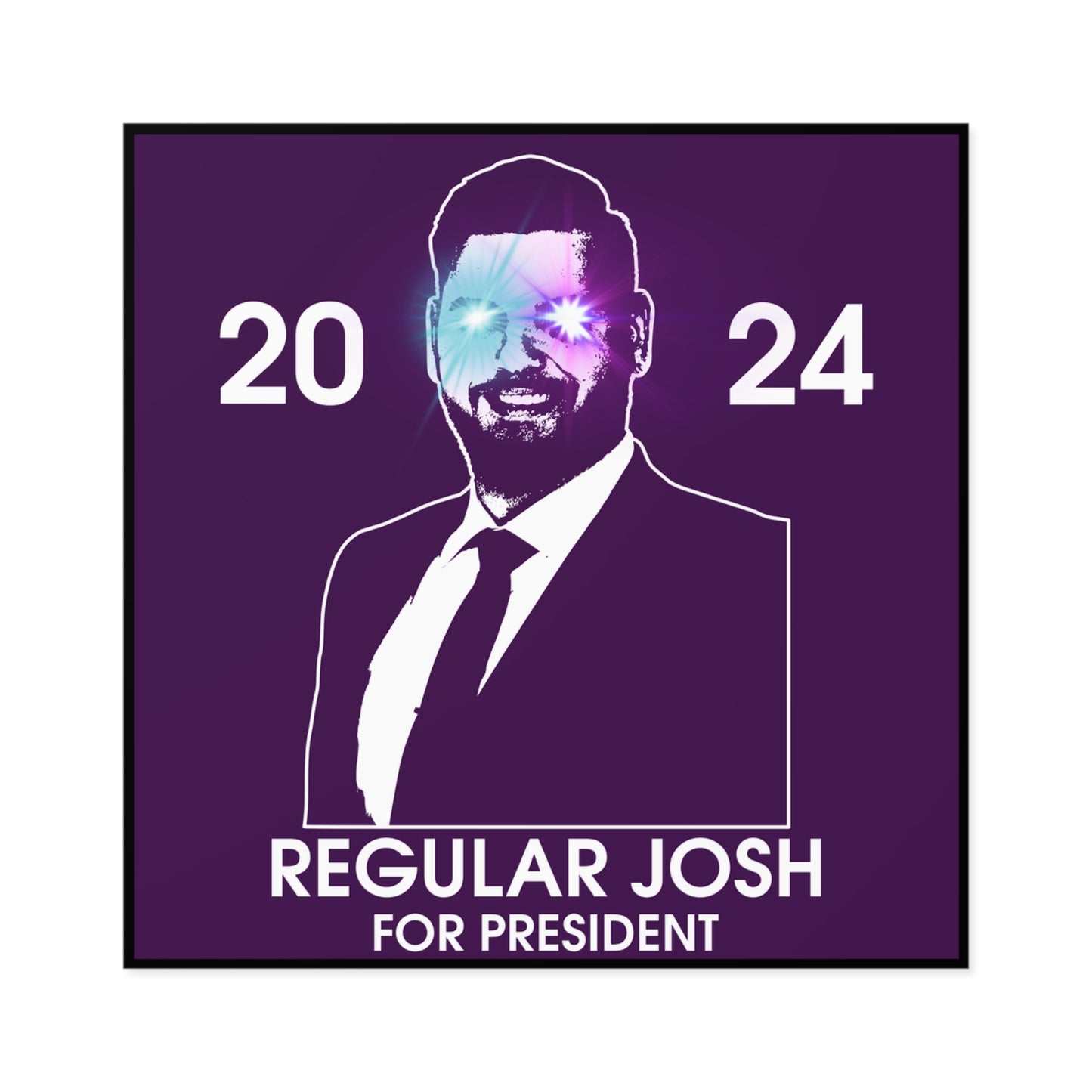 Regular Josh Square Stickers, Indoor\Outdoor