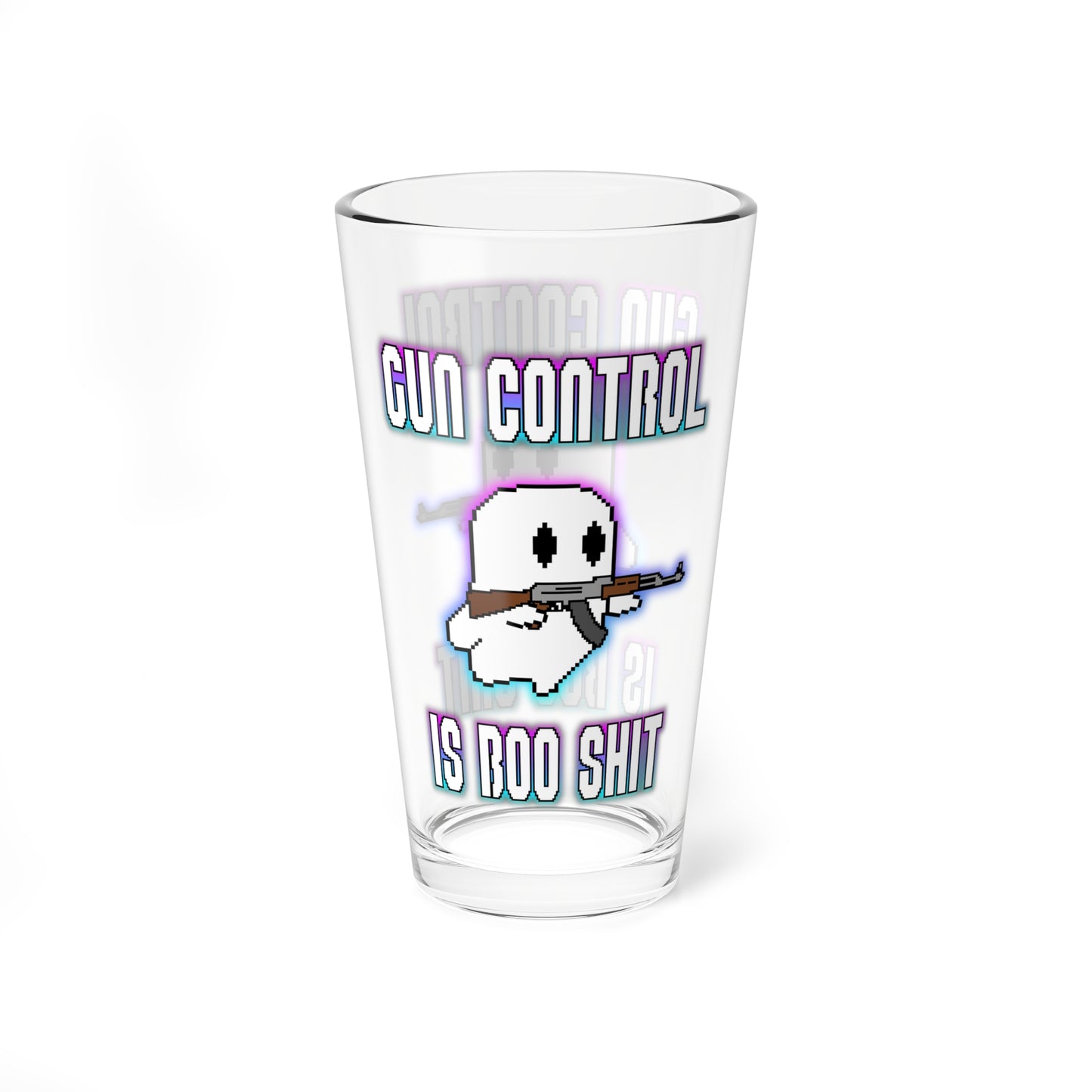 "Gun Control" Glass, 16oz