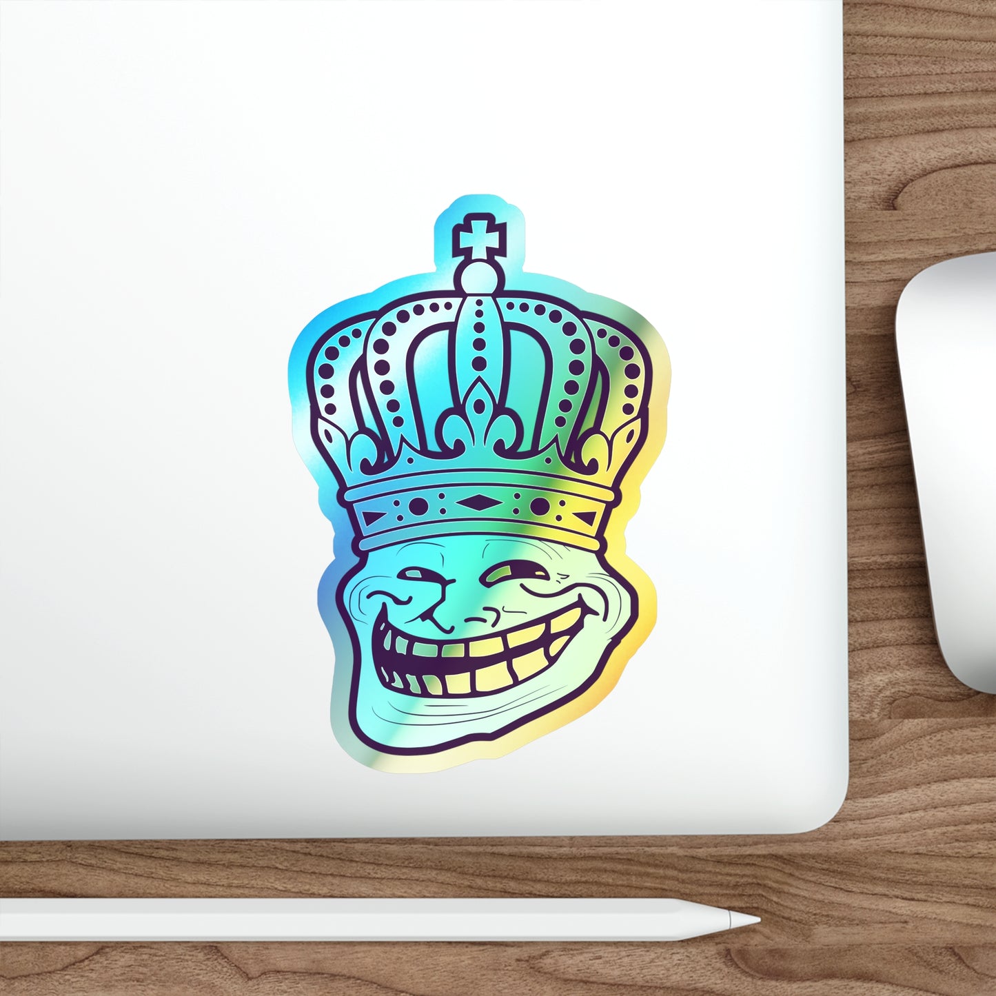 Troll King Holographic Die-cut Stickers