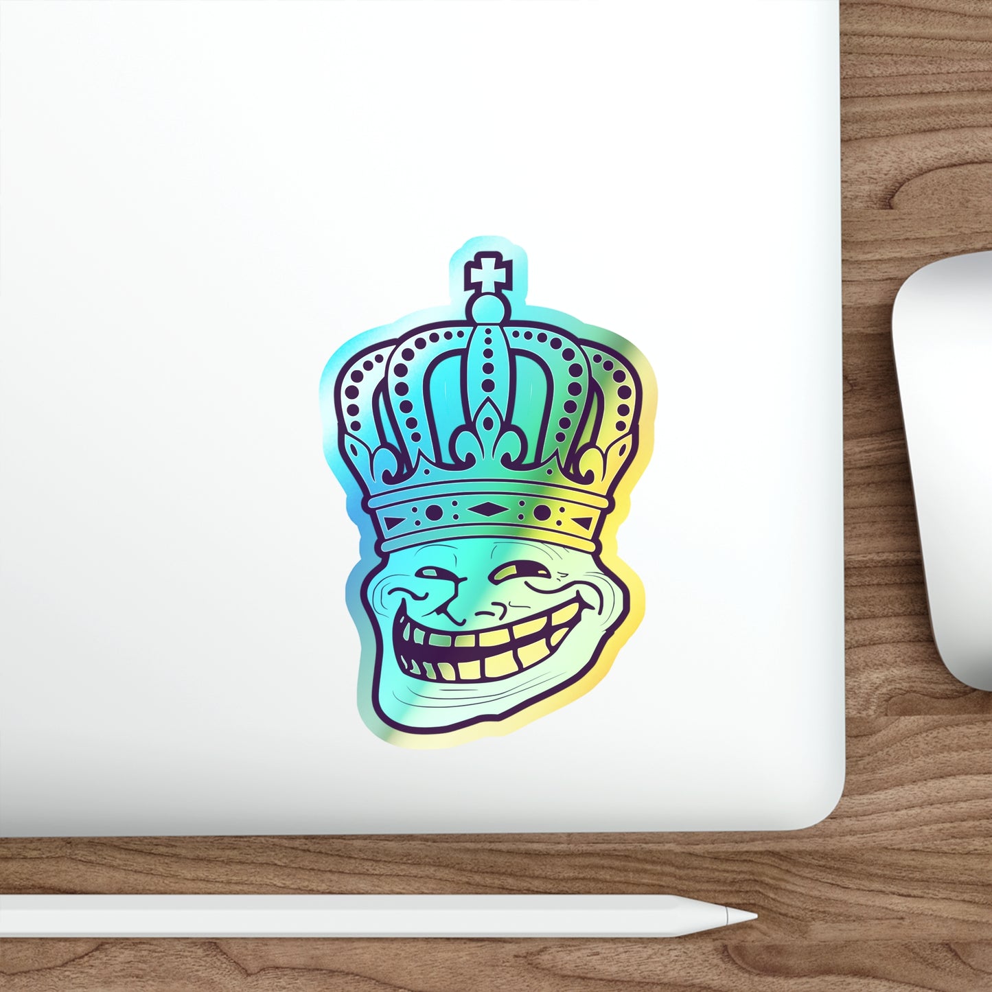 Troll King Holographic Die-cut Stickers