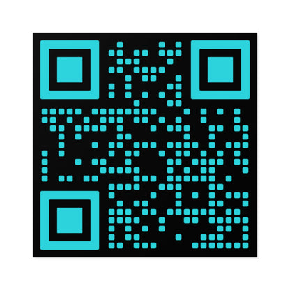 QR Code Square Stickers, Indoor\Outdoor