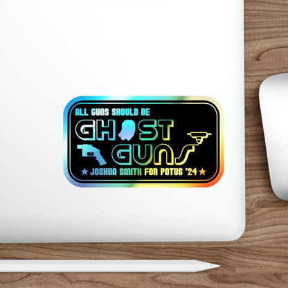 "Ghost Guns" Holographic Sticker