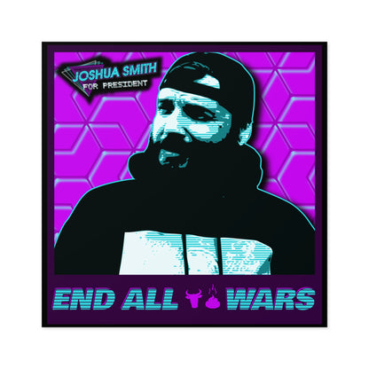 "End All BS Wars" Square Stickers, Indoor\Outdoor