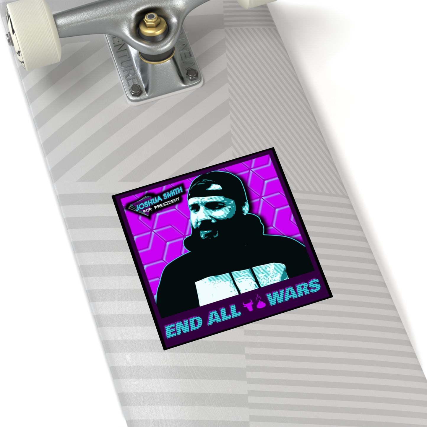 "End All BS Wars" Square Stickers, Indoor\Outdoor