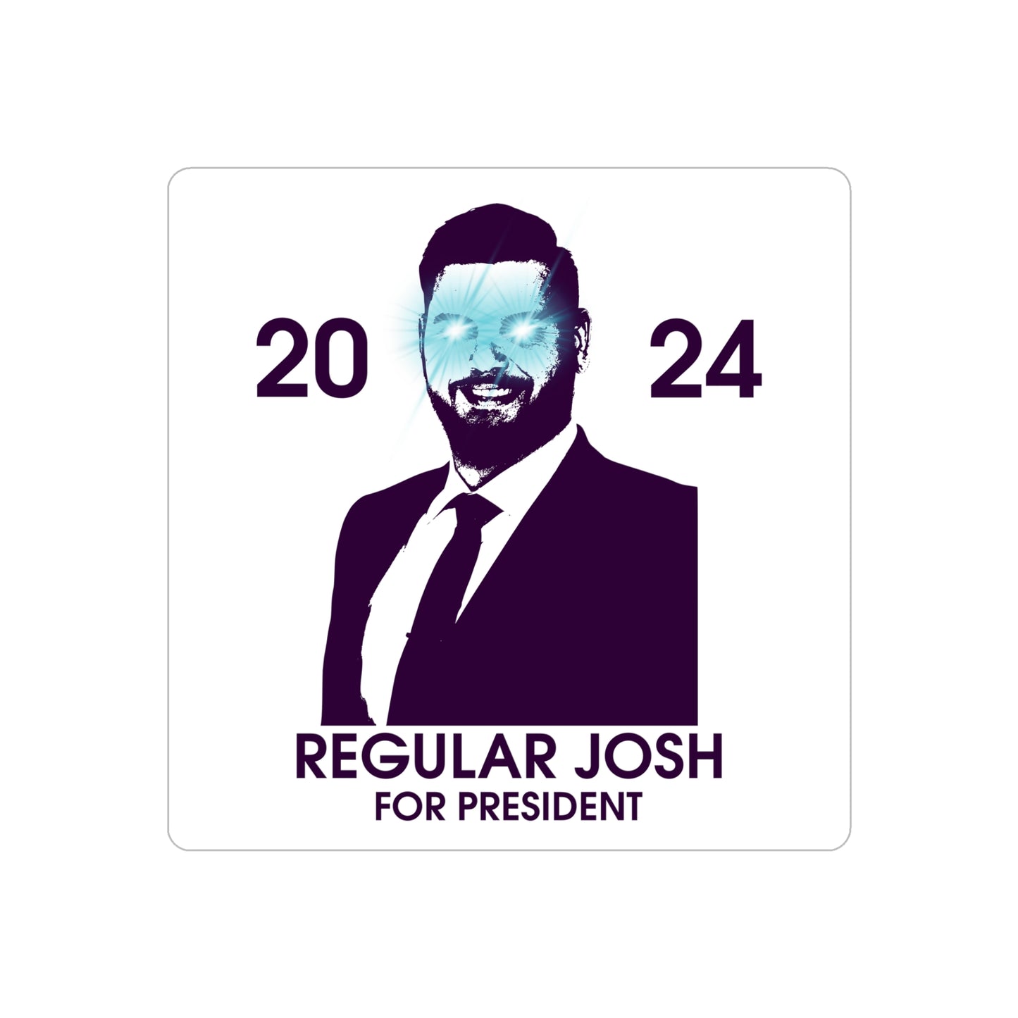 "Regular Josh" Transparent Outdoor Stickers, Die-Cut, 1pcs