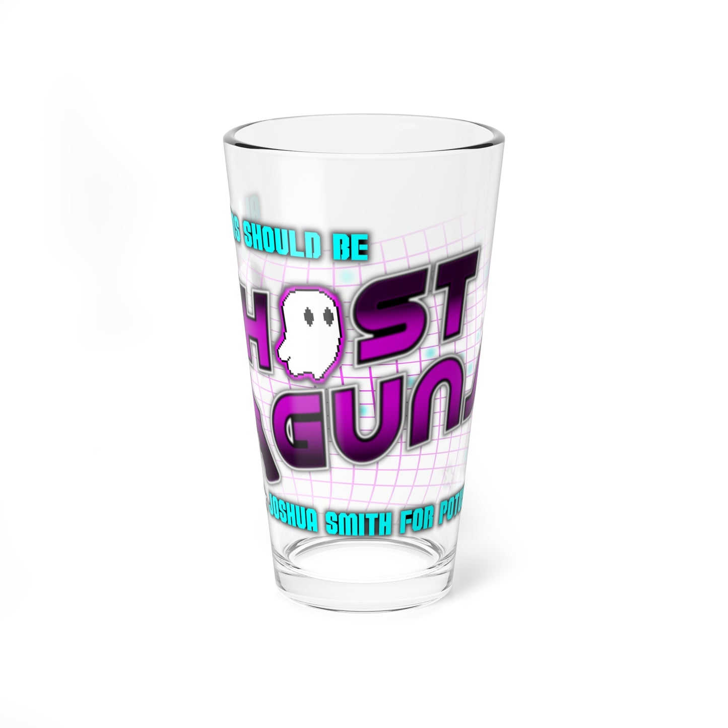 "Ghost Gun" Glass, 16oz